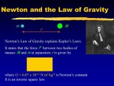 Law of gravity Newton