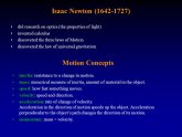 What laws did Isaac Newton make?