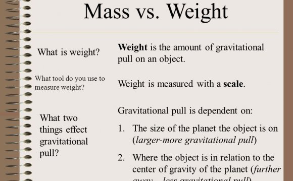 Gravitational pull on an object